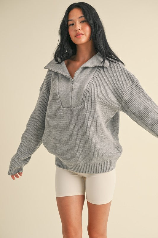 Kimberly Half Zip Sweater