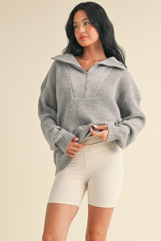 Kimberly Half Zip Sweater