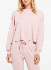 Izzy Loop Terry Pullover (Pink Blossom)